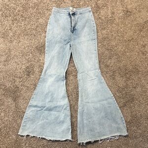 Light Blue Flared Women Jeans